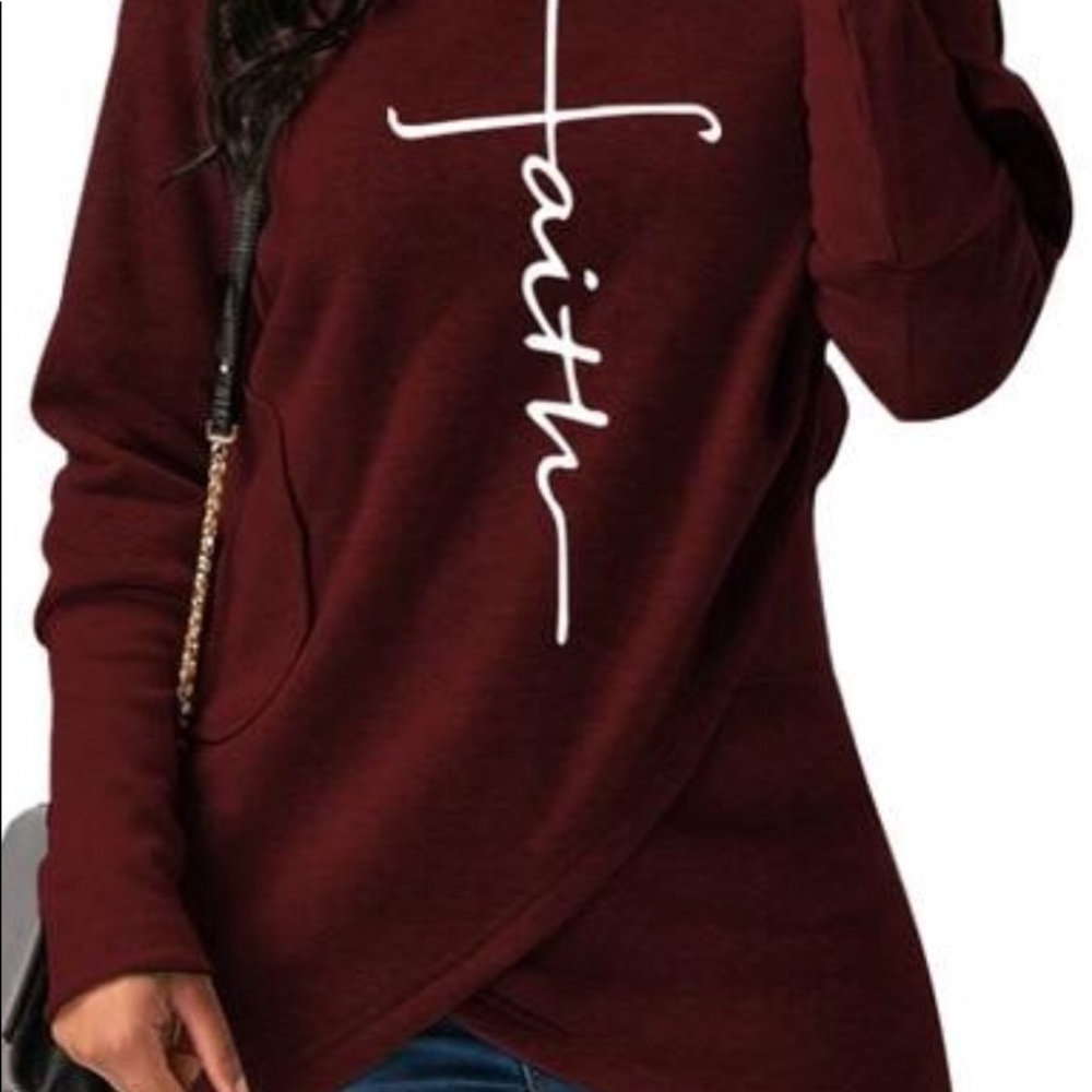 Women's Faith Tulip Hem Hoodie